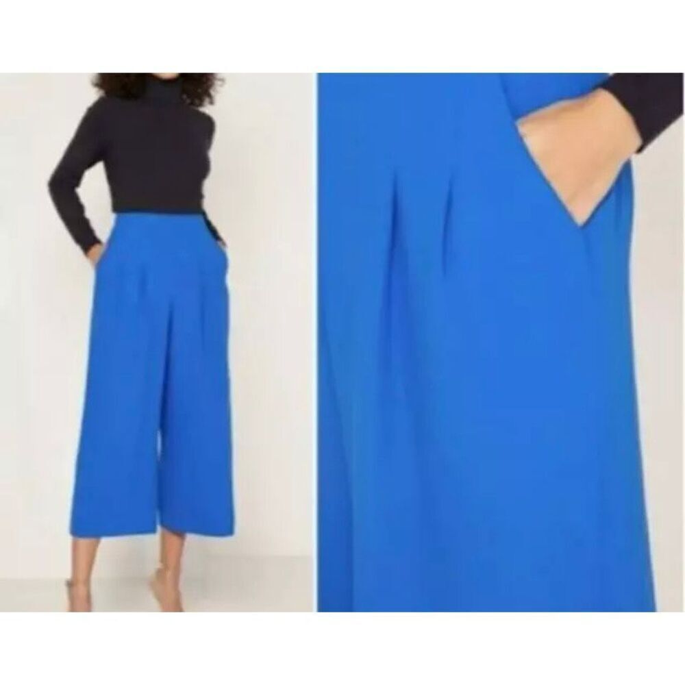 Ted baker women’s Zettah wide leg, culotte, royal blue pants, size 2